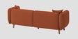 Reva Fabric 3 Seater Sofa in Royal Orange Colour