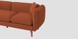 Reva Fabric 3 Seater Sofa in Royal Orange Colour