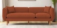 Reva Fabric 3 Seater Sofa in Royal Orange Colour