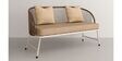 Reva Wicker 2+1 Seater Sofa with Table In Beige Colour