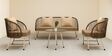 Reva Wicker 2+1 Seater Sofa with Table In Beige Colour