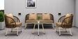 Reva Wicker 2+1 Seater Sofa with Table In Beige Colour