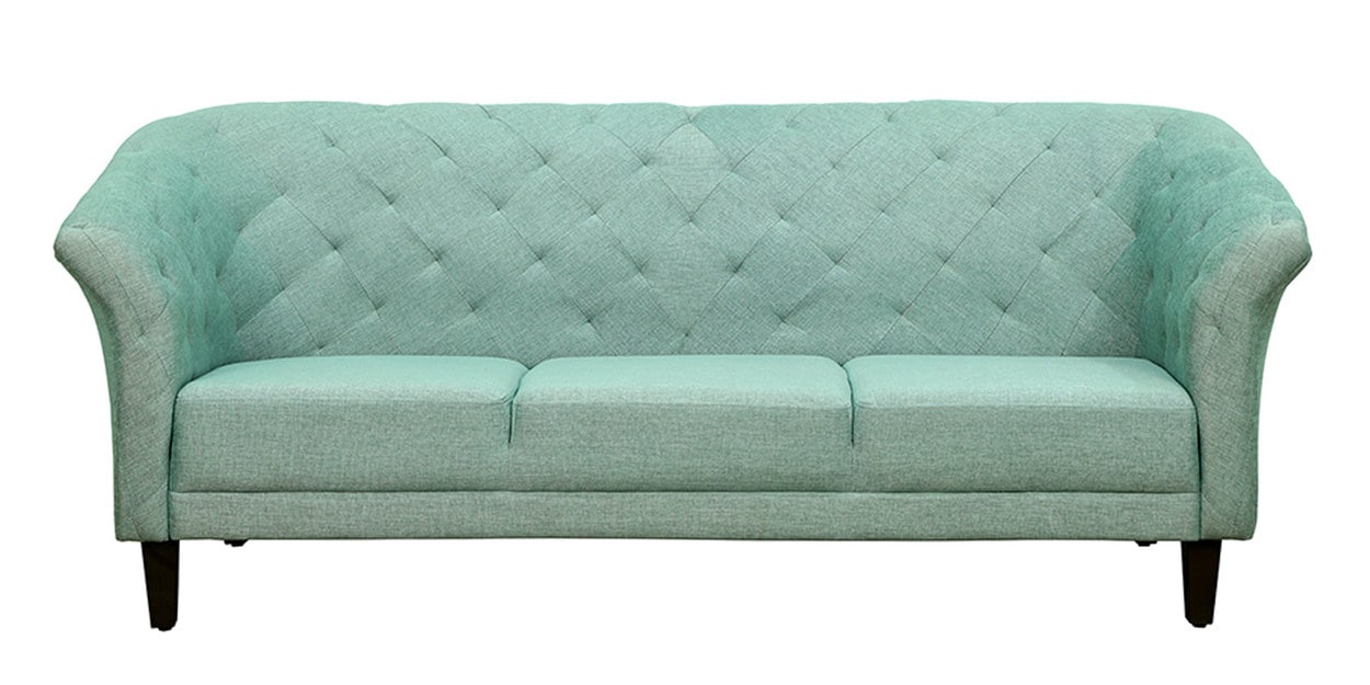 Buy Regina 3 Seater Sofa in Mint green Colour by CasaCraft Online