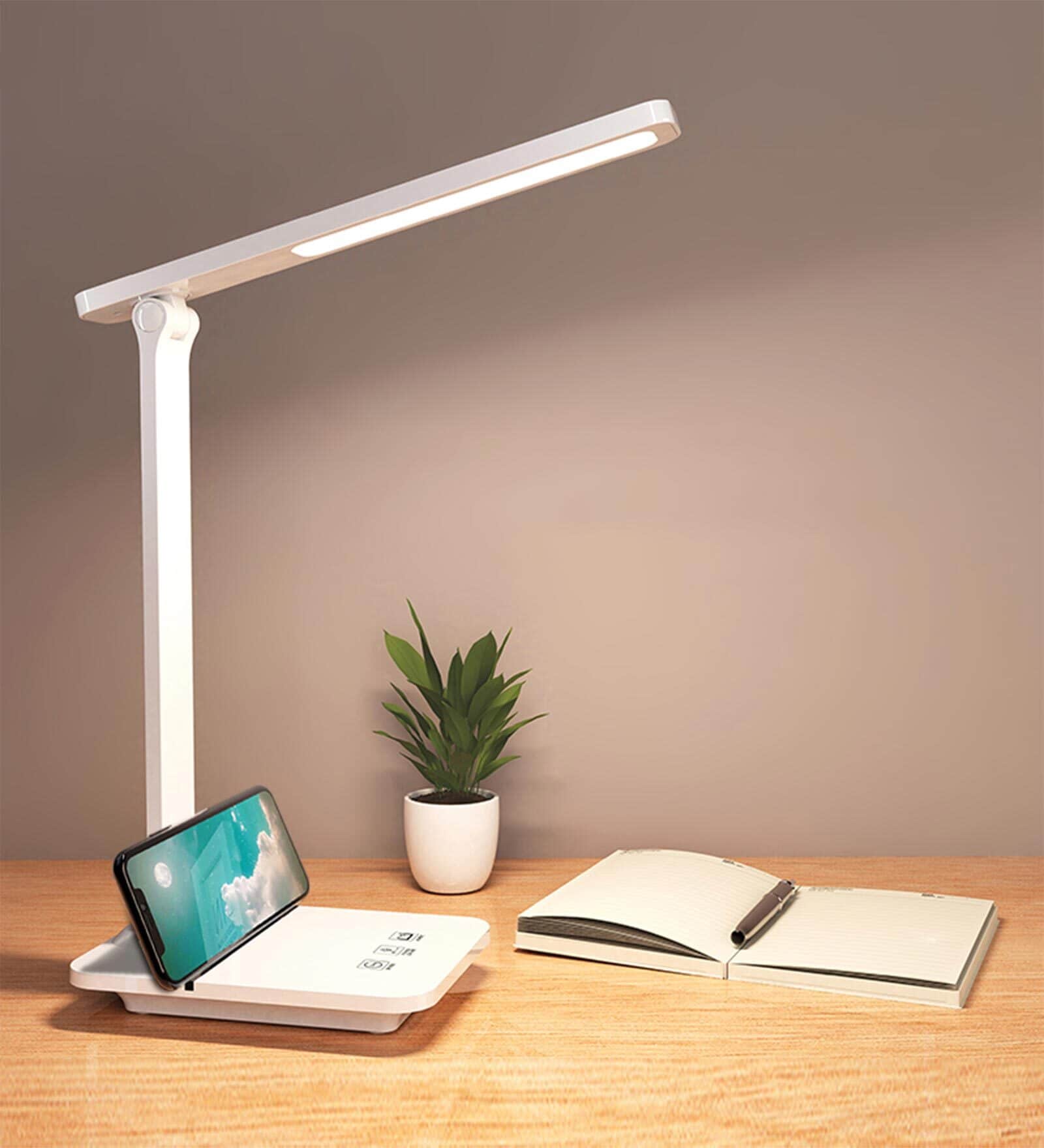 Rechargeable 14W Folding Touch Dimmable LED USB Study Table Lamp With Eye-Protection