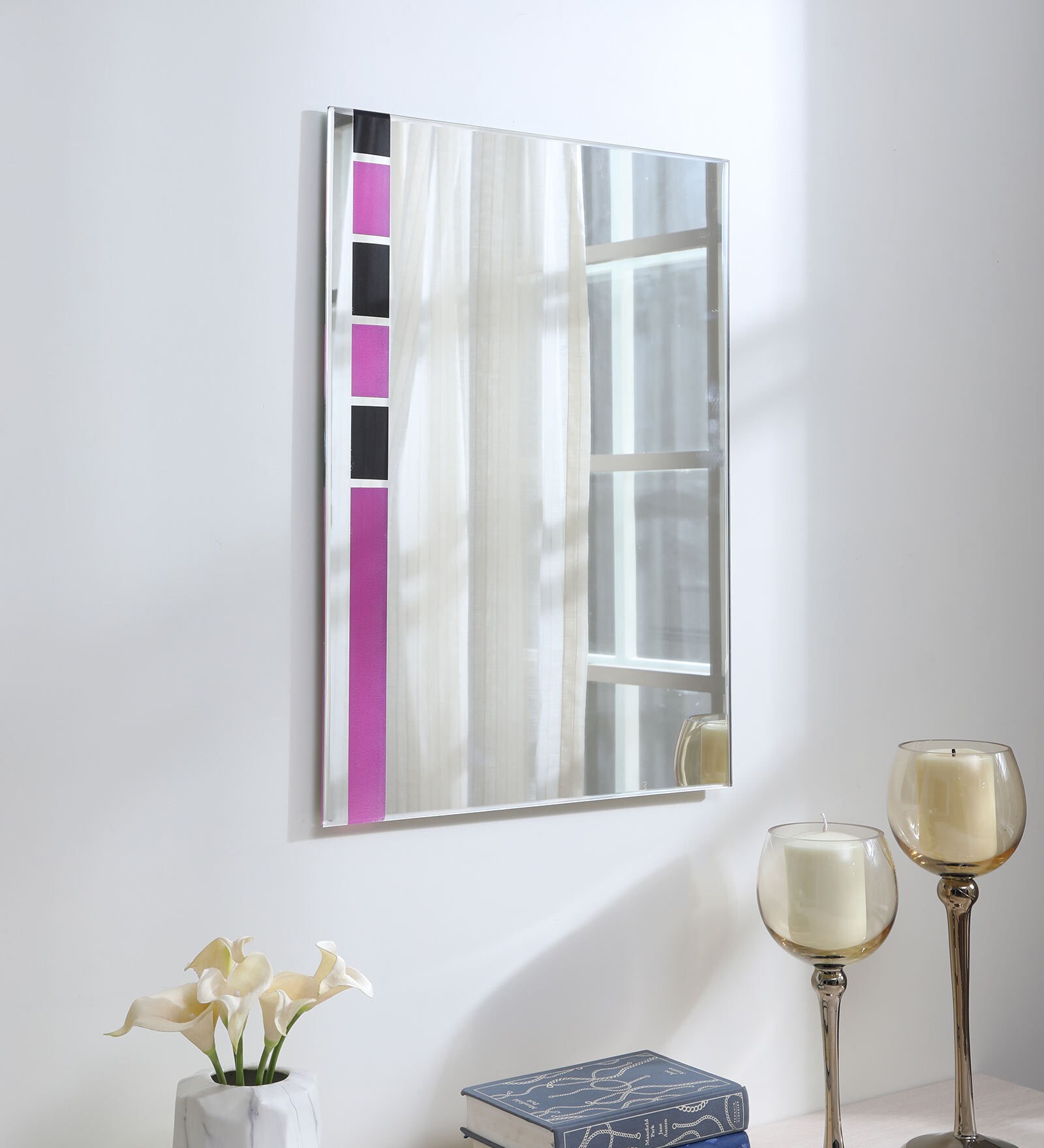 Rectangle Wall Mirror in Multicolour