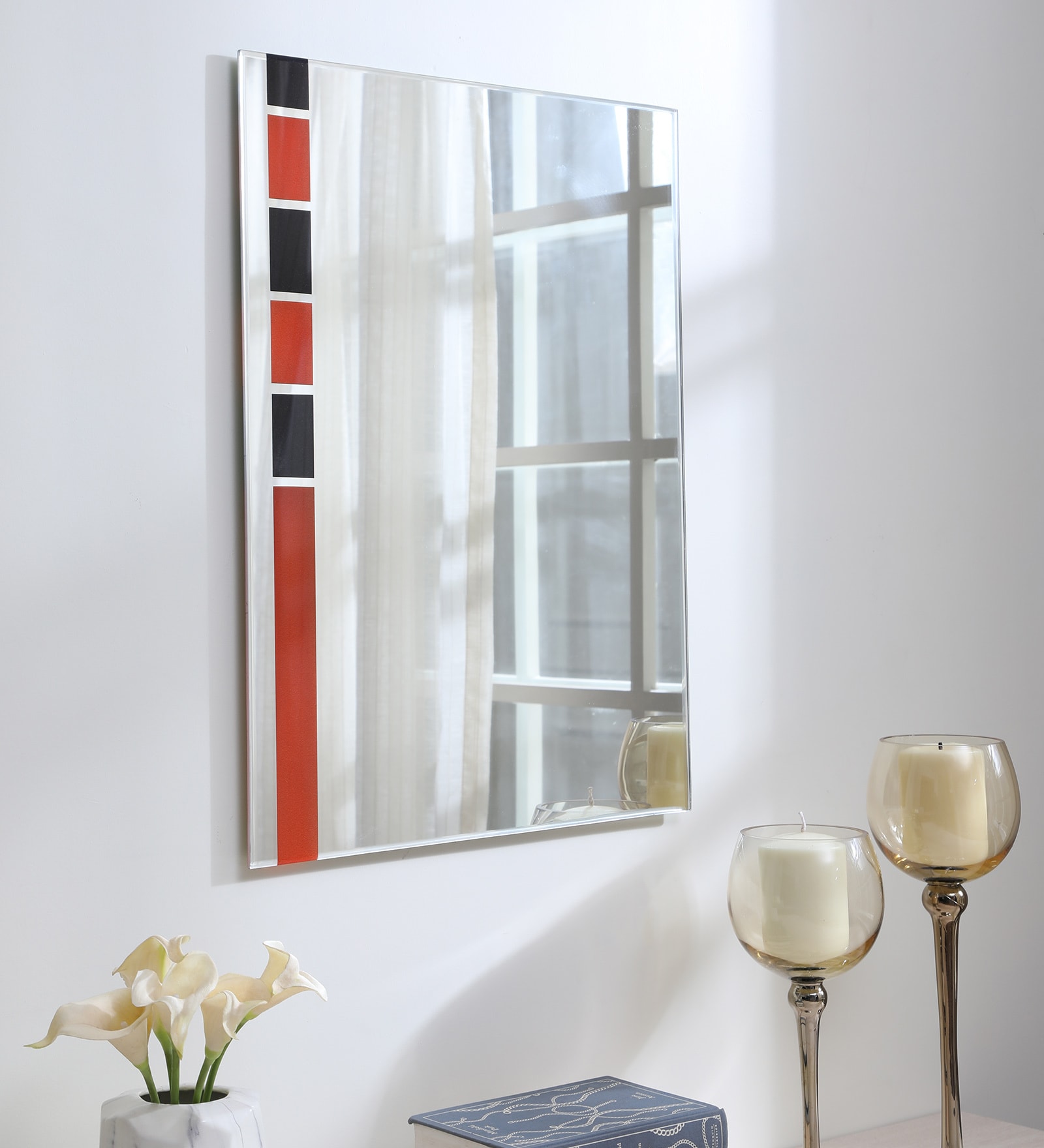 Rectangle Wall Mirror in Multicolour
