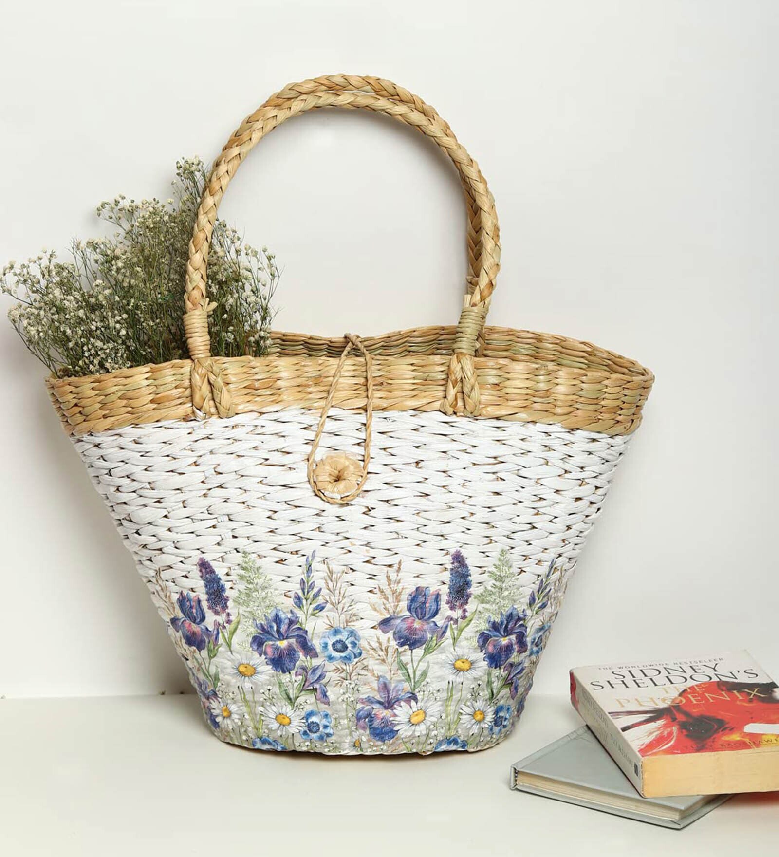 Rectangular Baskets/Decorative Storage Baskets, Perfect Alternatives To Wicker Storage Baskets. (Multi Color 3)(Sea Grass) (Design 04)