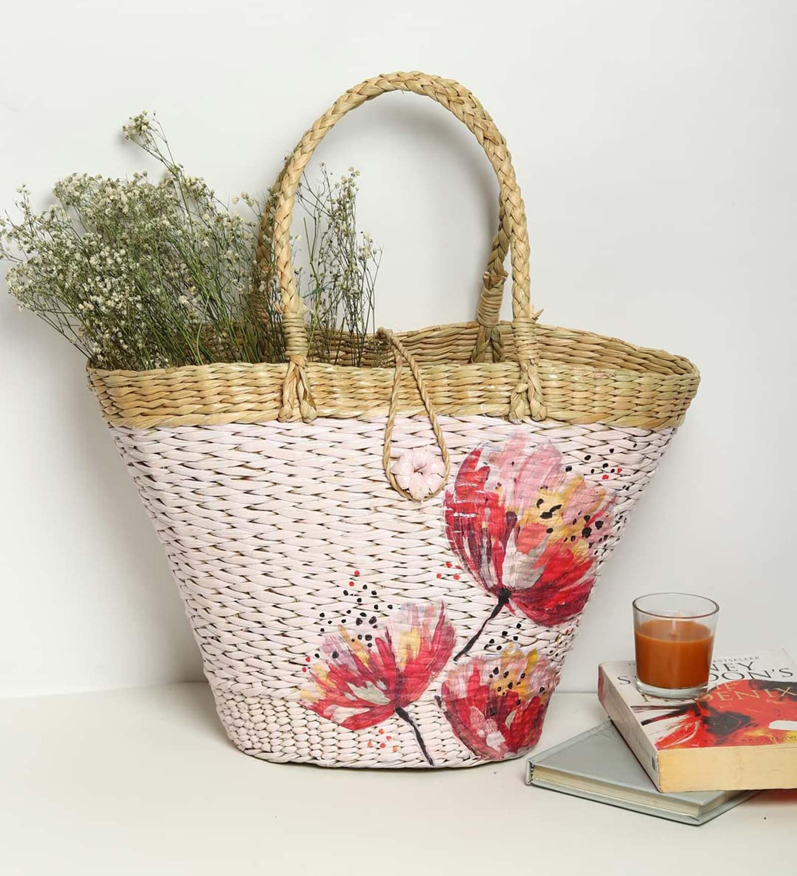 Rectangular Baskets/Decorative Storage Baskets, Perfect Alternatives To Wicker Storage Baskets. (Multi Color 3)(Sea Grass) (Design 05)