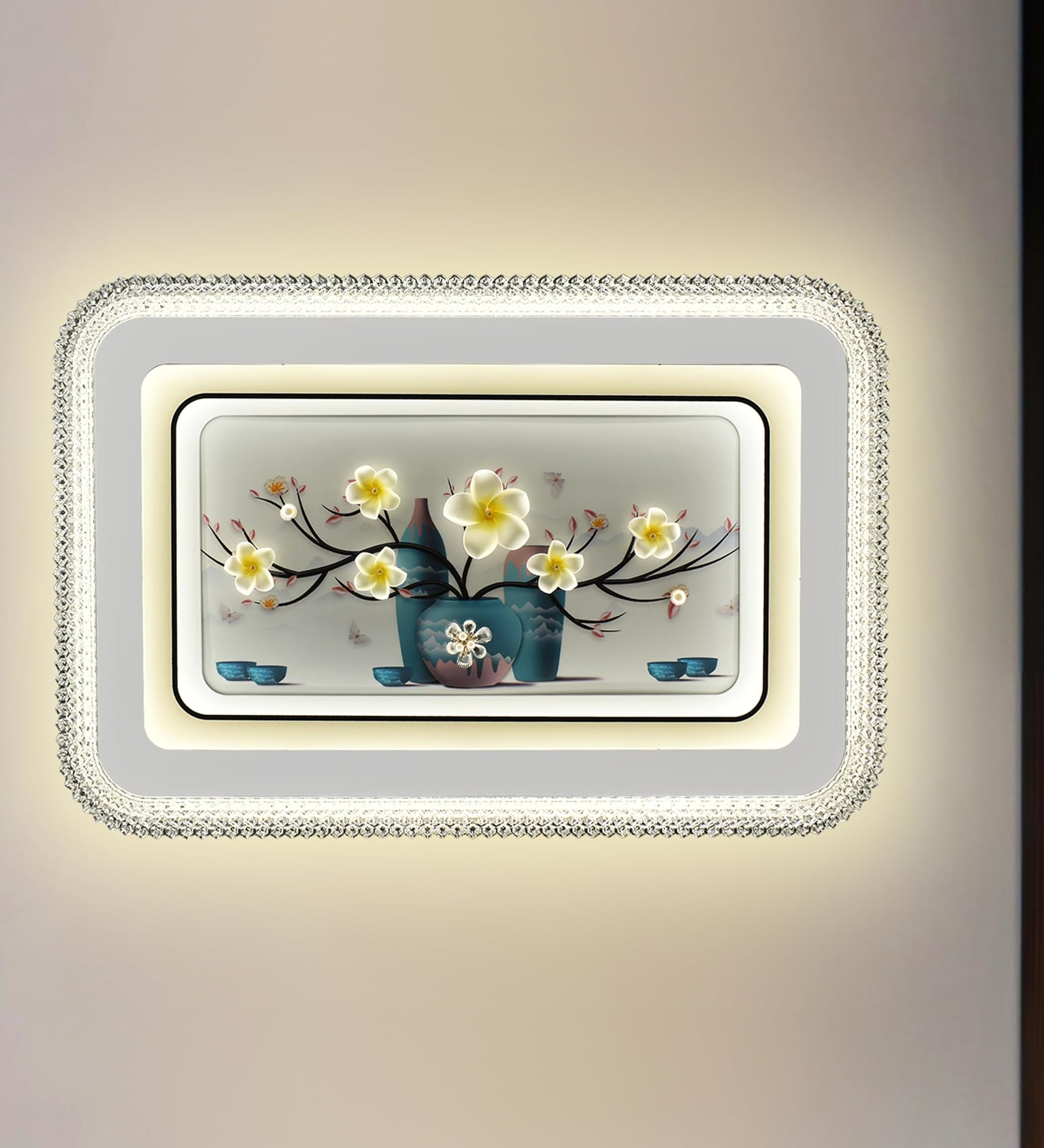 Rectangular LED Wall & Ceiling Light with 3 Color Modes