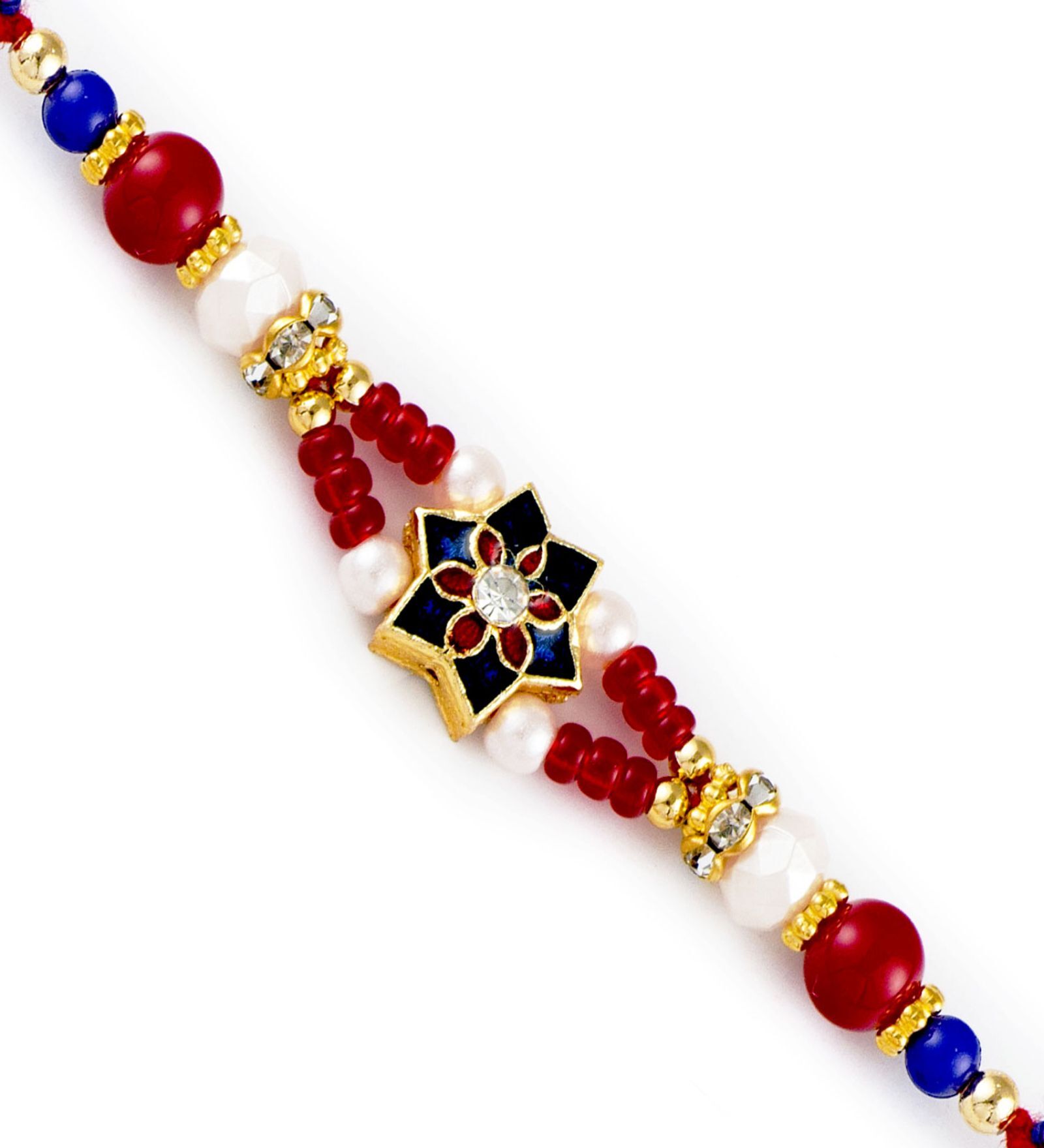 Buy Red Thread & Plastic Rakhi Set by Aapno Rajasthan at 38% OFF by ...