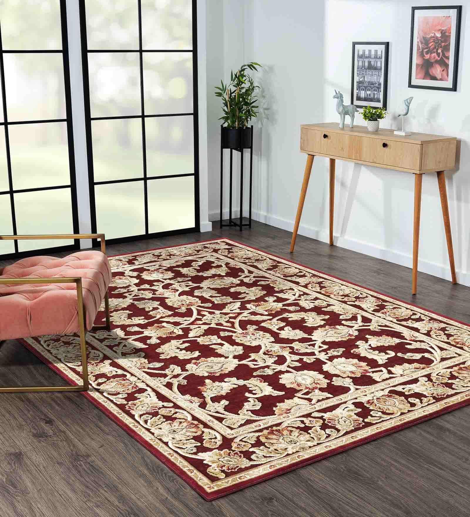 Red and Beige Persian 2x7 Feet Machine Made Runner