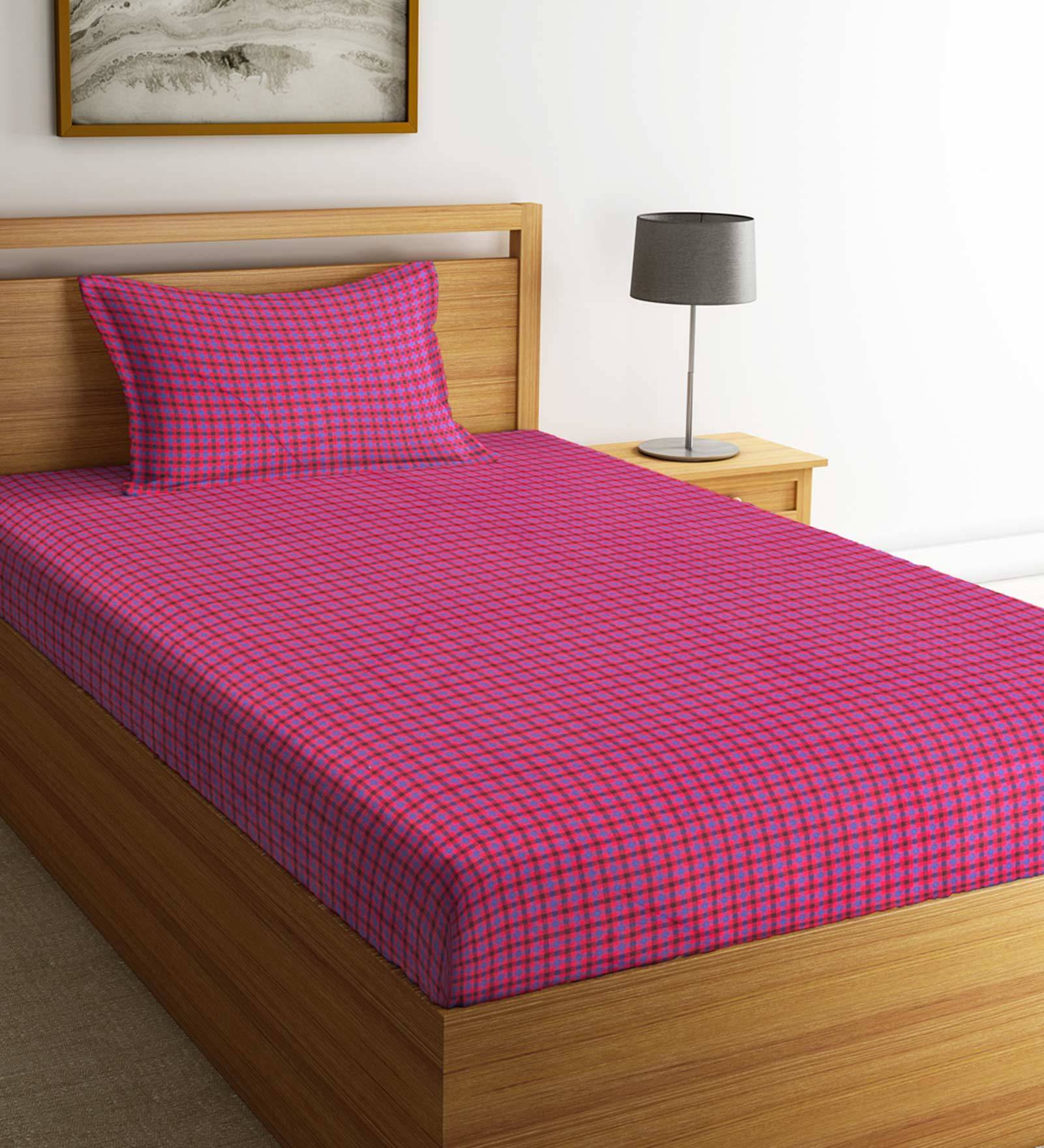 Buy 100 Cotton 240 TC Single Bed Cover with 2 Pillow Covers by Neudis at 15 OFF by Neudis