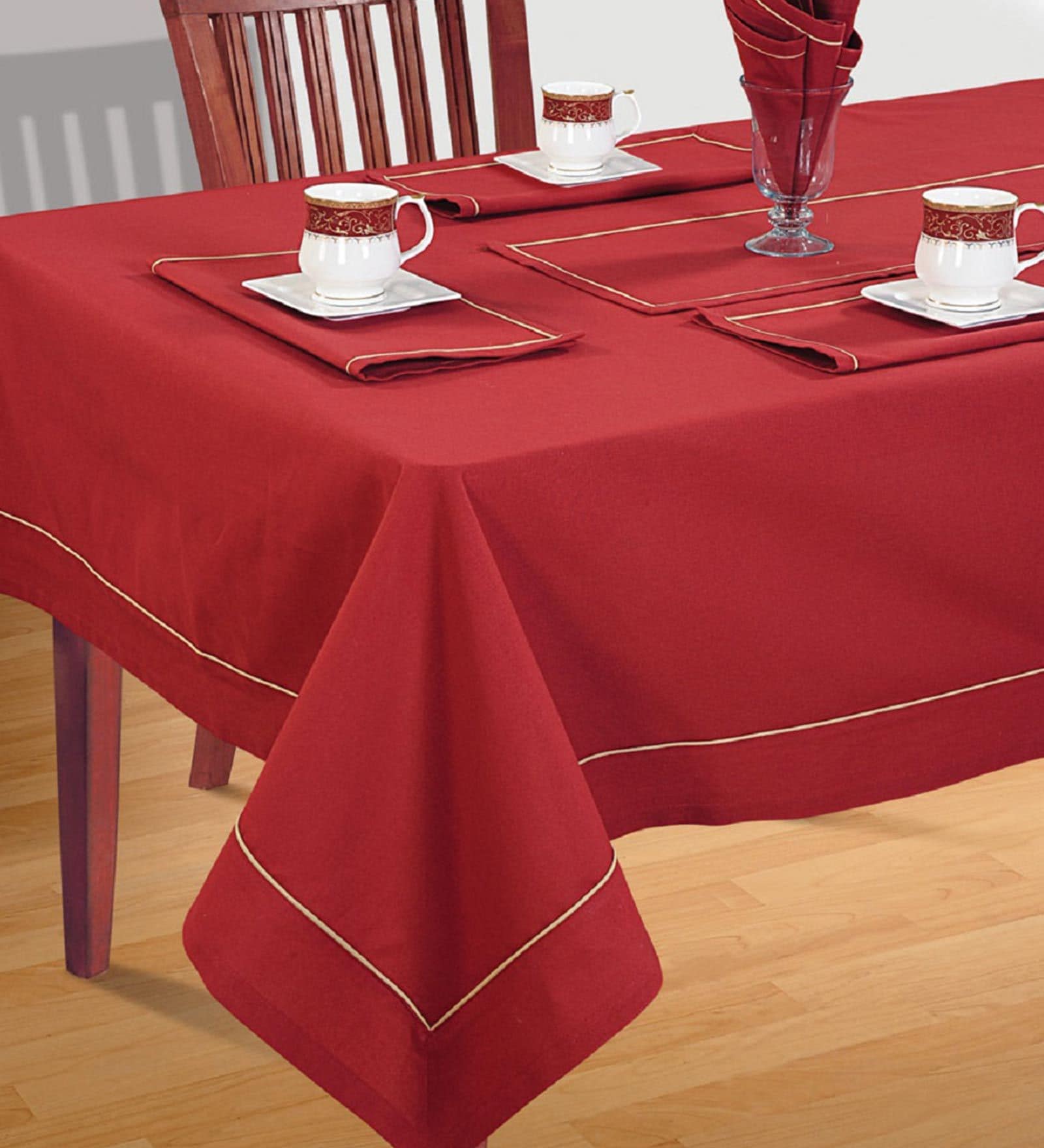 Kizzy (59x59) Red Cotton Table Cloth