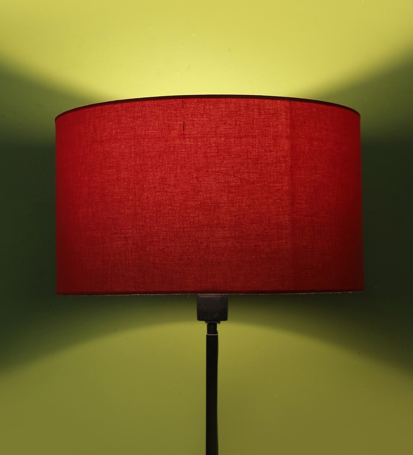 Sanna Red Cotton Fabric Solid Lampshade