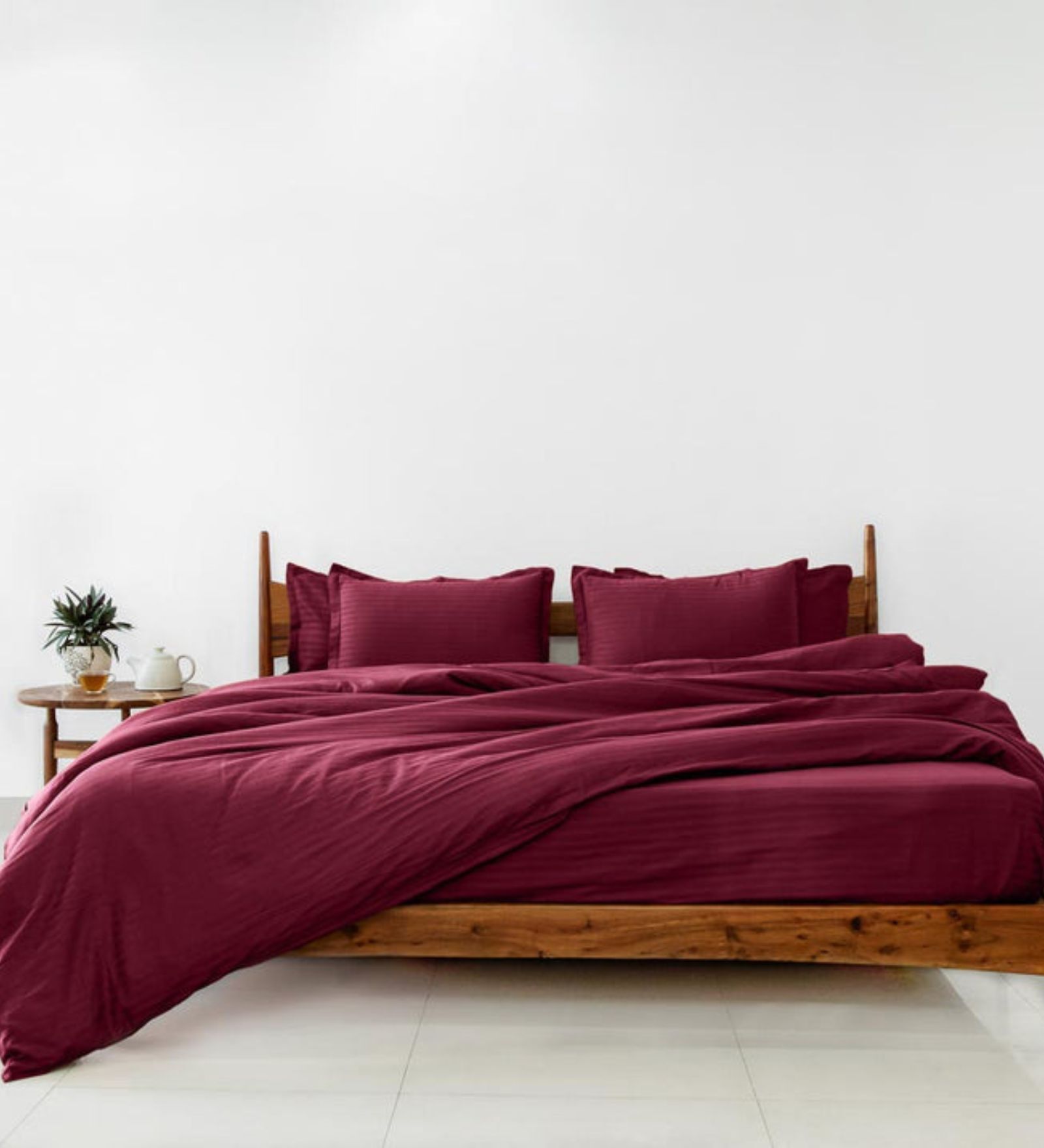 Red Cotton 210TC Colors Striped Heavy Winter Double 400GSM Bedding Set 1 Comforter 1 Bedsheet 2 Pillow Covers