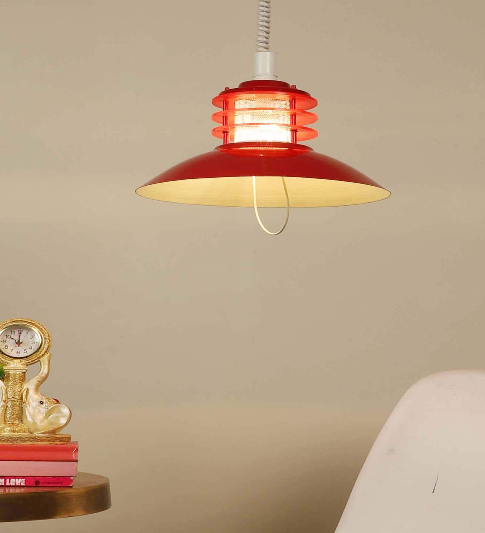 Jauna Red Iron Hanging Light