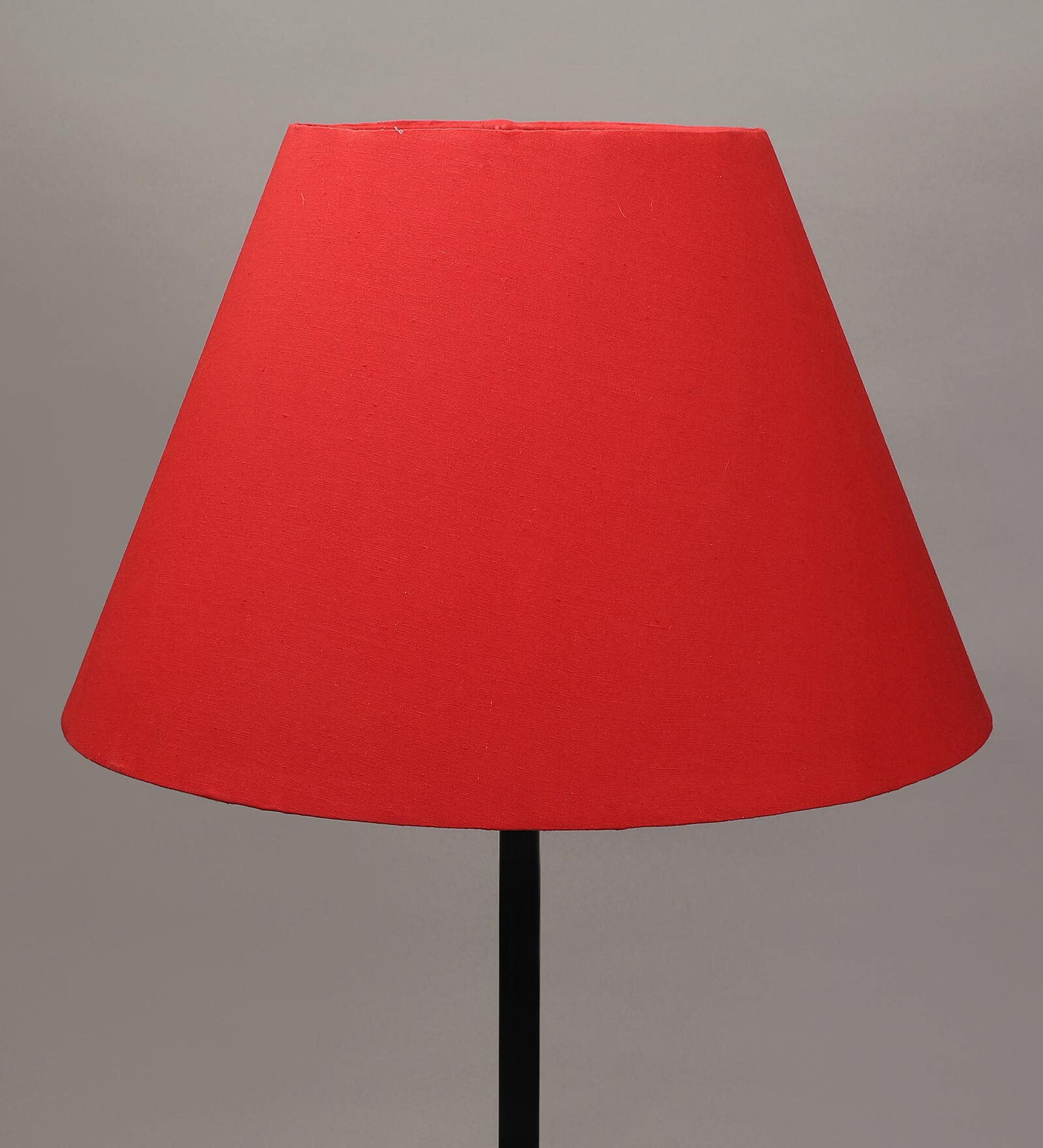 Knepp Red Cotton Fabric Solid Lampshade