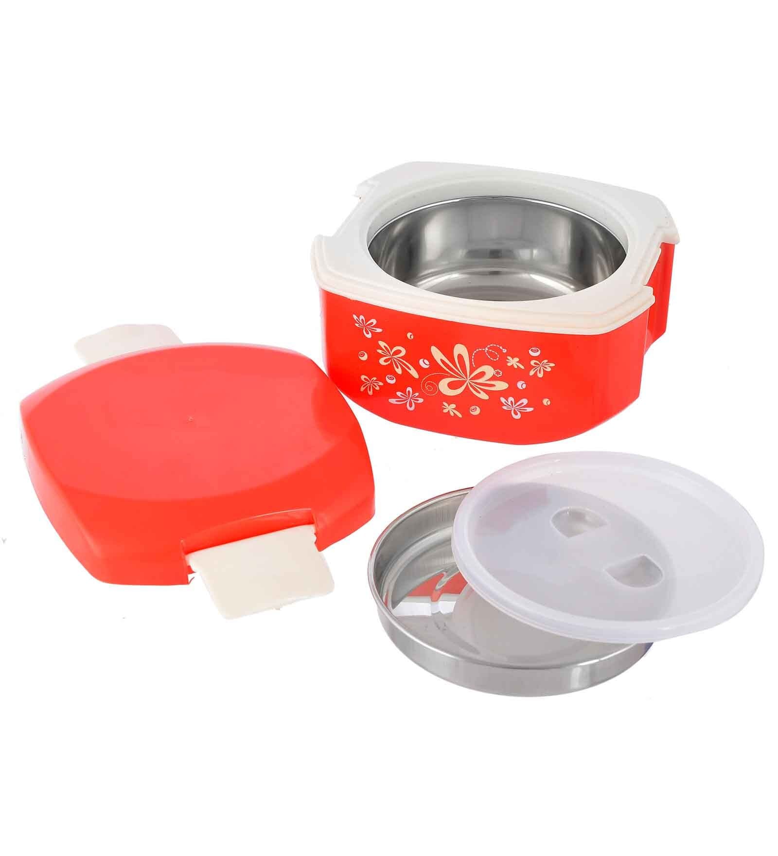 Red Plastic Lunch Box