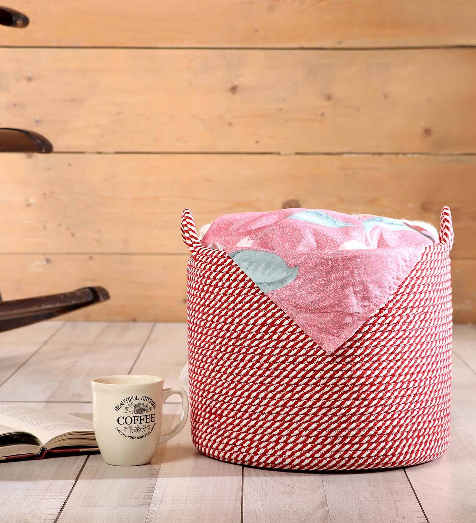 Red Polypropylene 52 Ltr (1Pc) Storage Basket