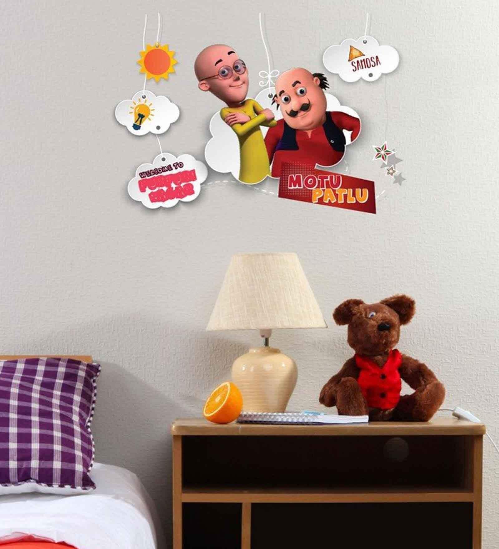 Red Vinyl Cartoons Alphabet Wall Sticker