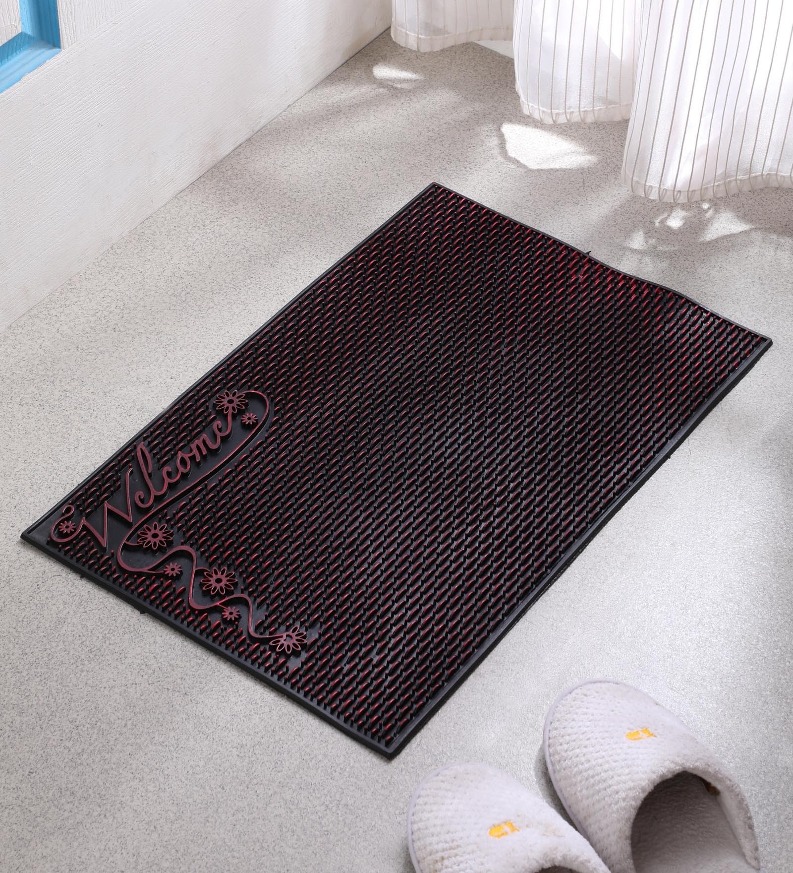 Purple Rubber AntiSkid Bath Mat