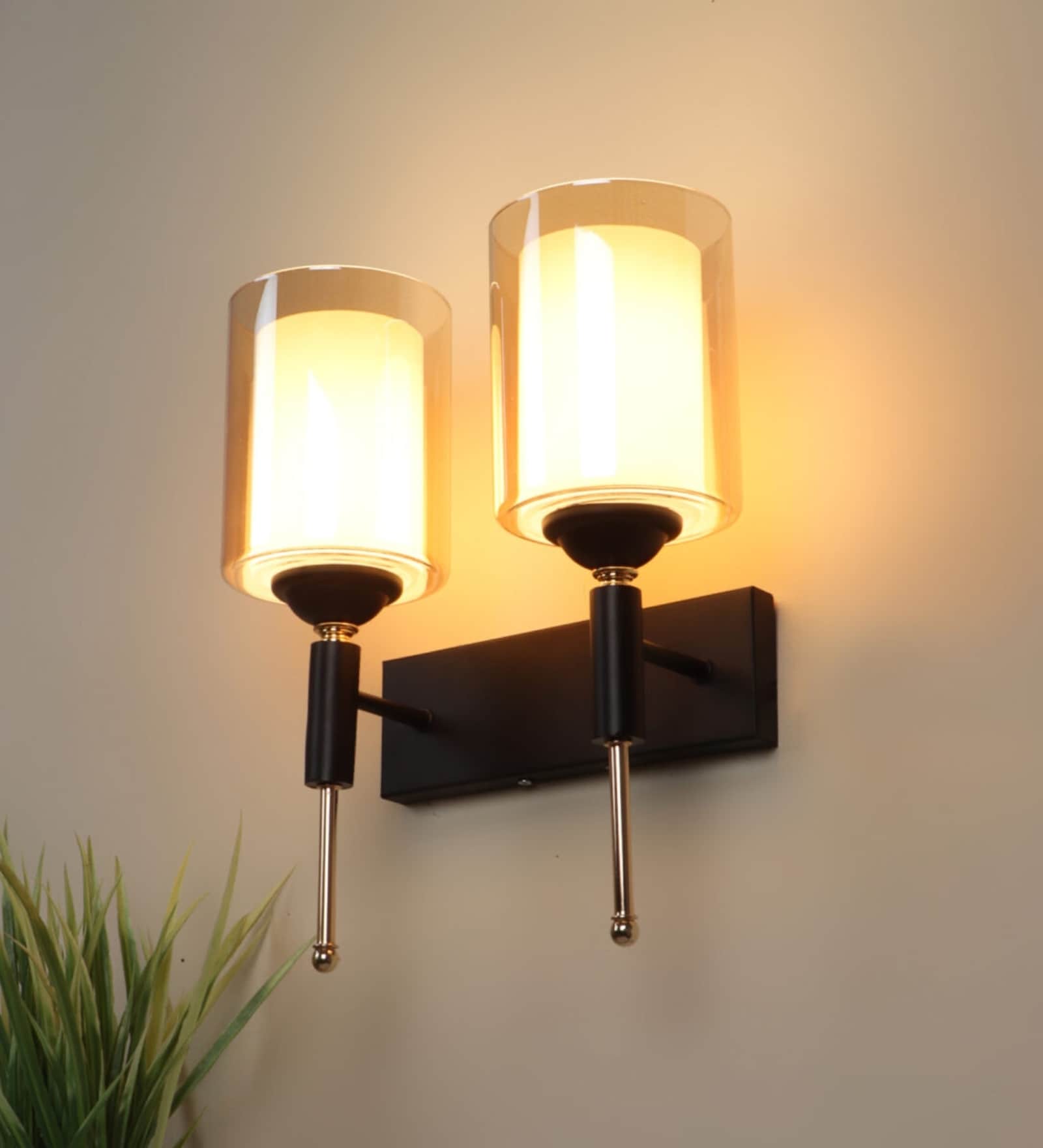 Regal Brown & Gold Mild Steel Wall Light