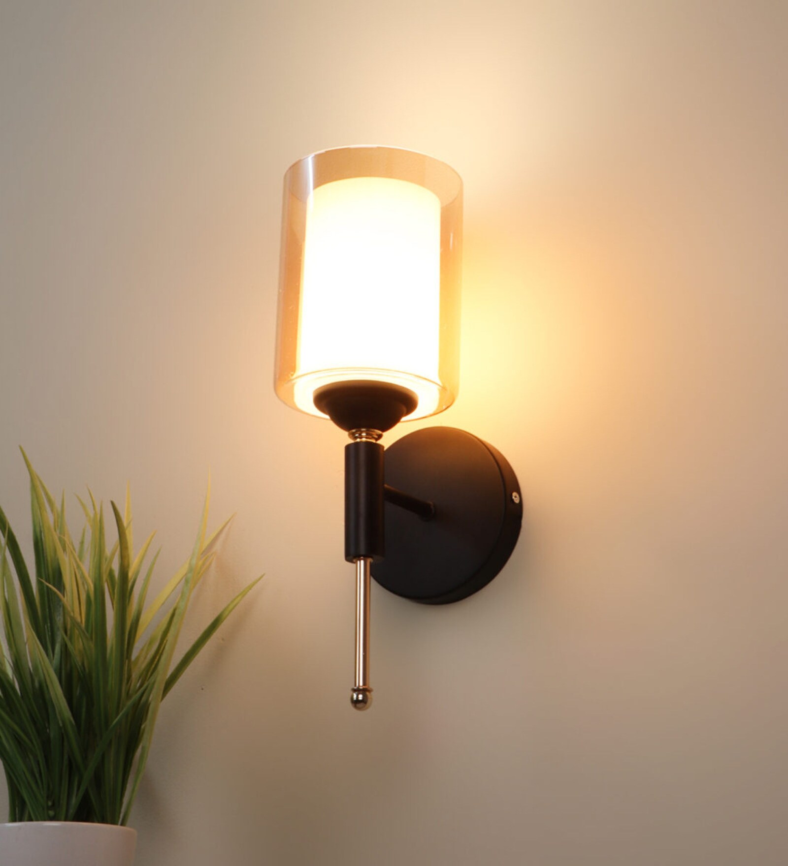 Regal Brown & Gold Mild Steel Wall Light