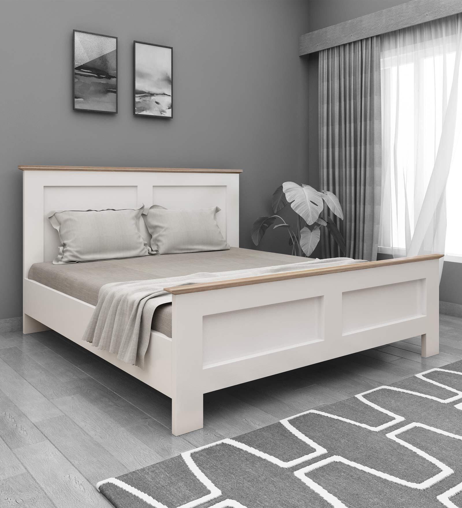 Buy Regal King Size Bed in Mist White Finish at 29 OFF by Crystal