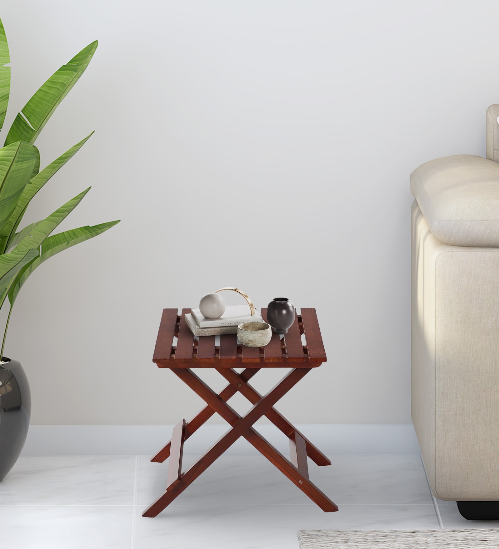 Regis Solid Wood End Table in Brown Finish Regis Solid Wood End Table in Brown Finish