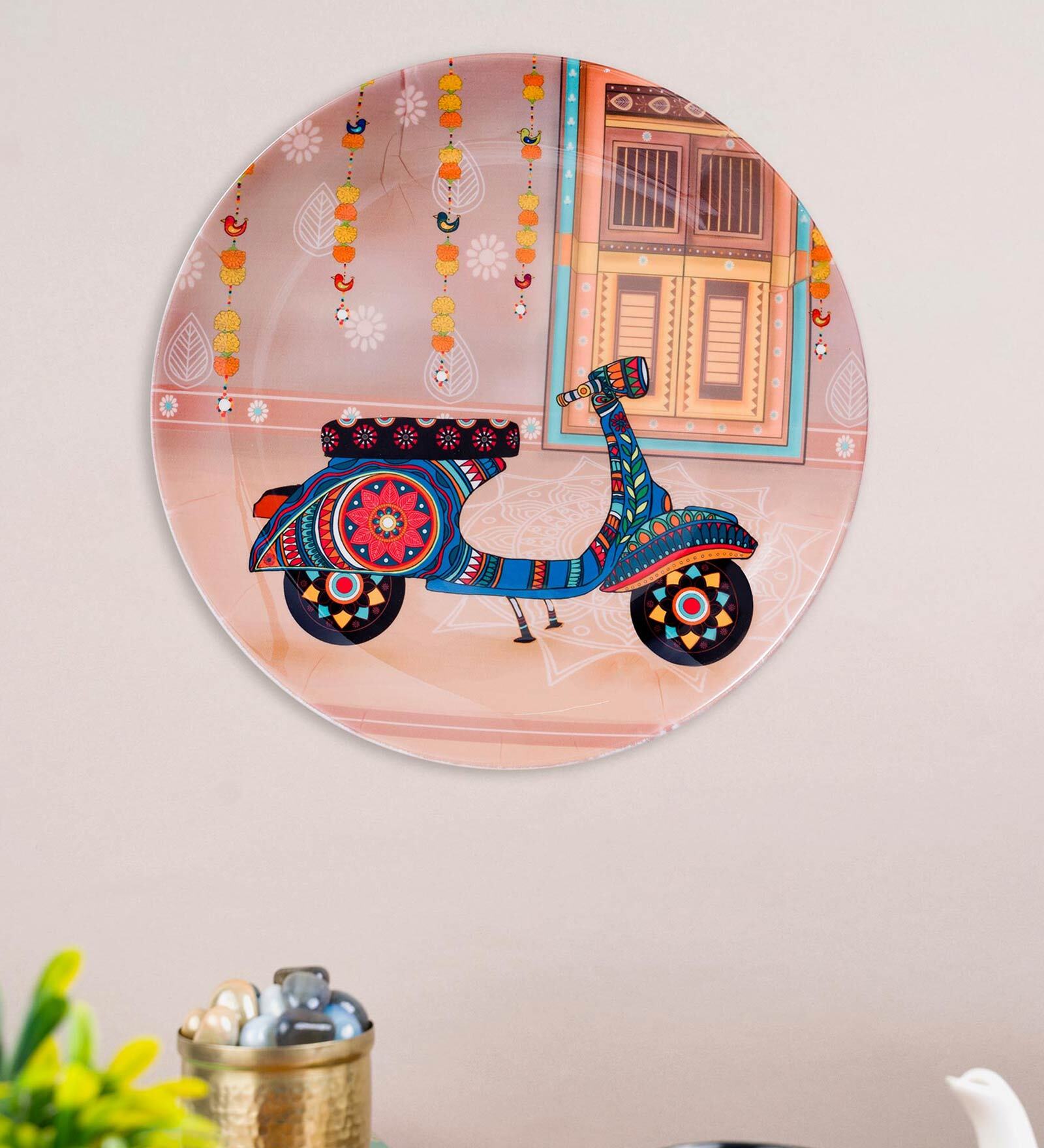 Rejoicing Scooter Torrie Ride Decorative Wall Plates