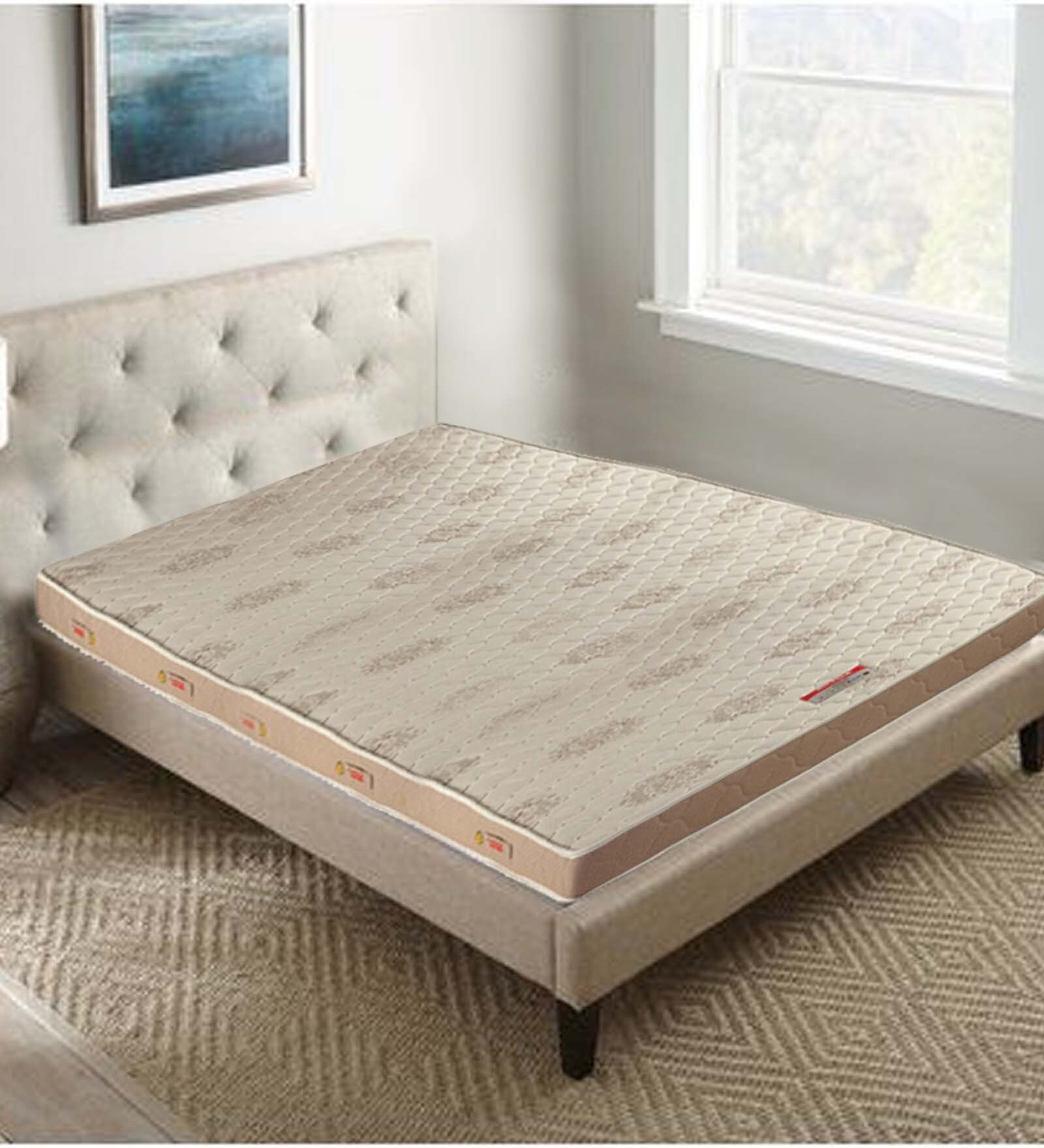 Relish King Bed 75x72x6 Pocketed Spring Mattress (Free Pillow)