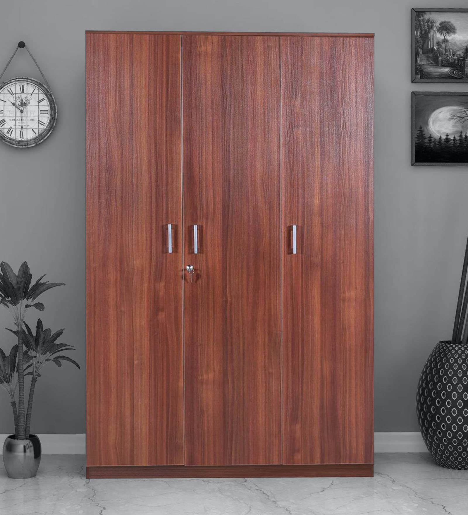 Relm 3 Door Wardrobe in Walnut Finish