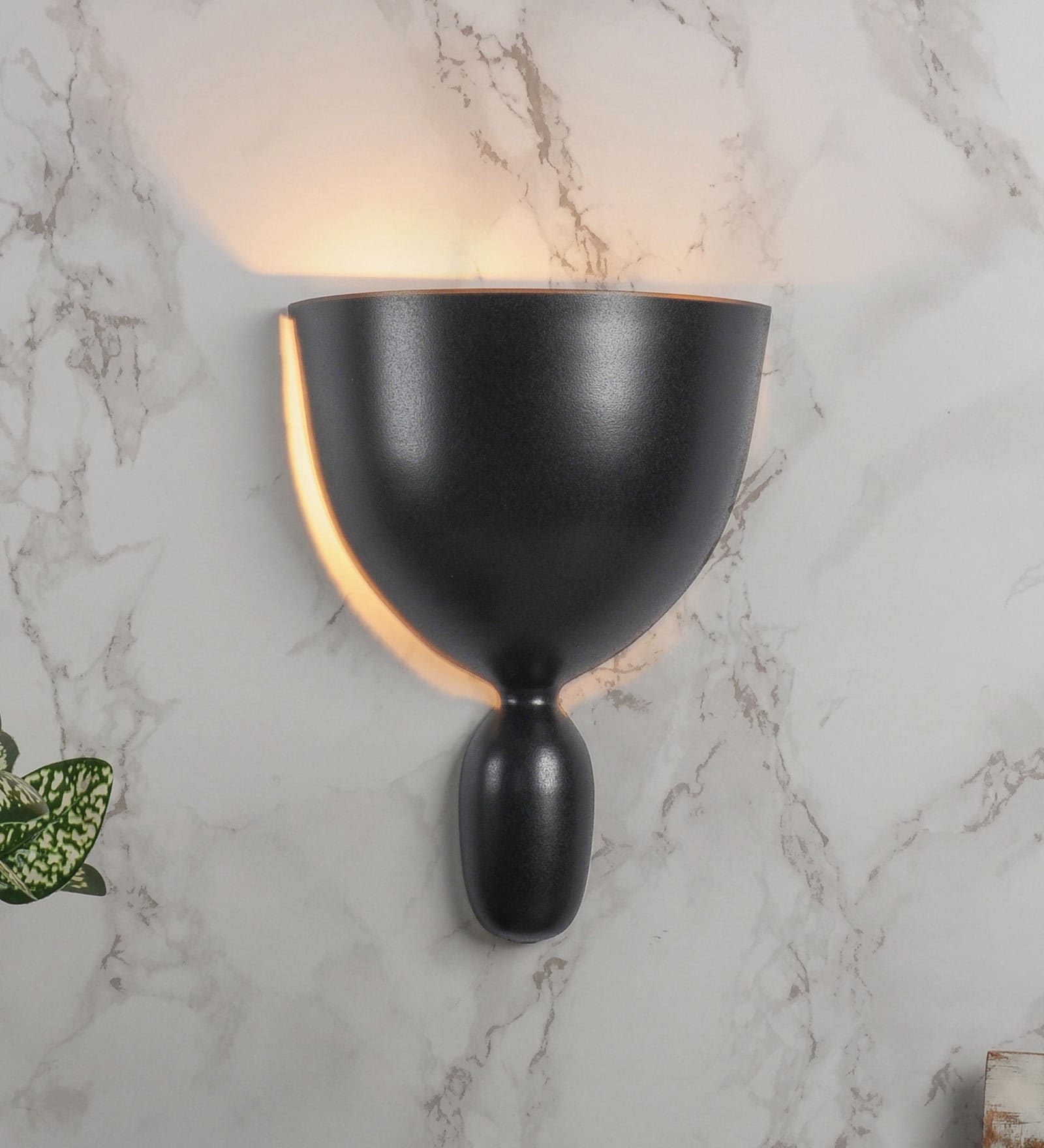 Kwan Black Metal Wall Sconces