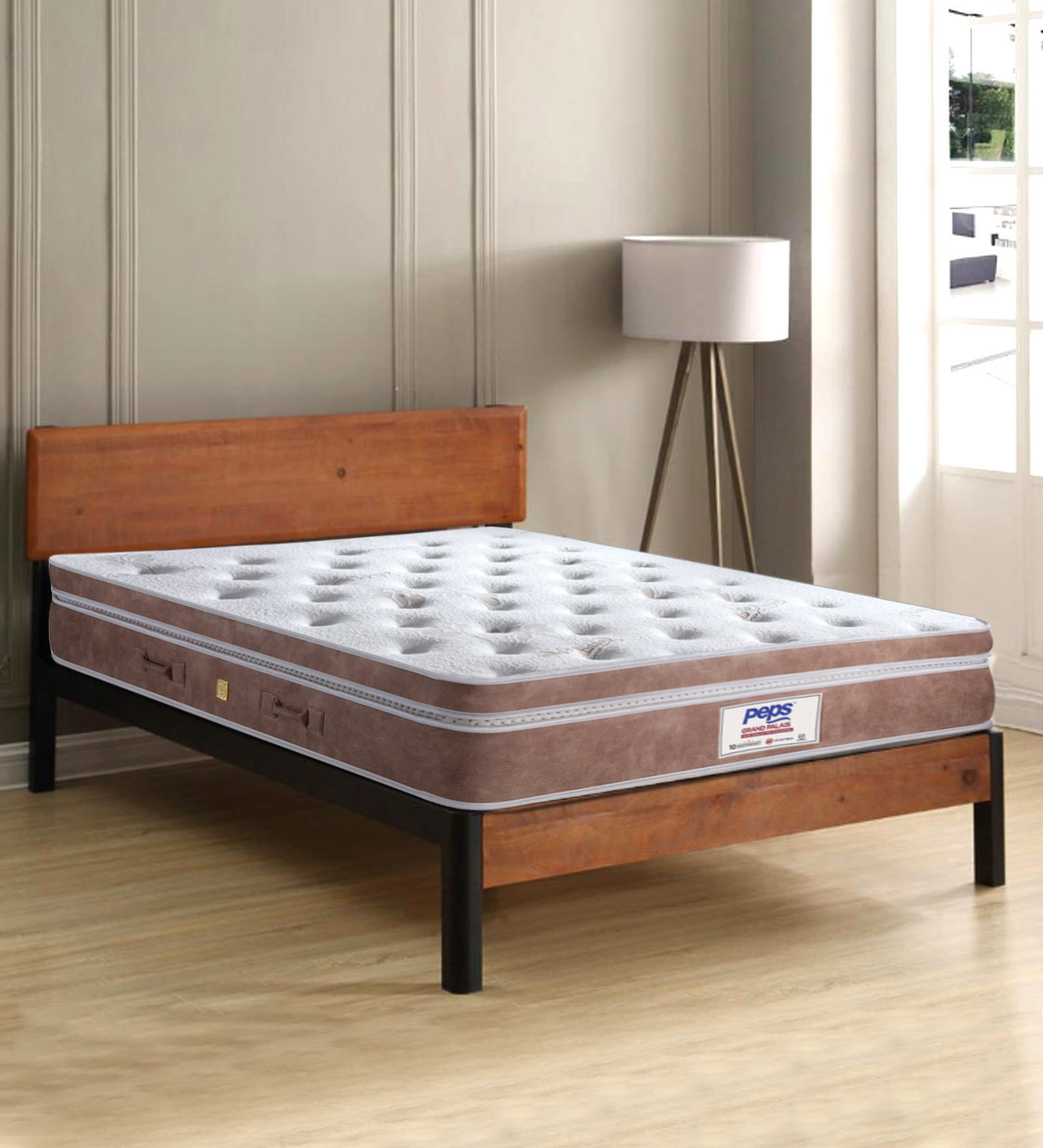 Buy Grand Palais 78x72x8 inch Pocketed Spring King Size Mattress Online