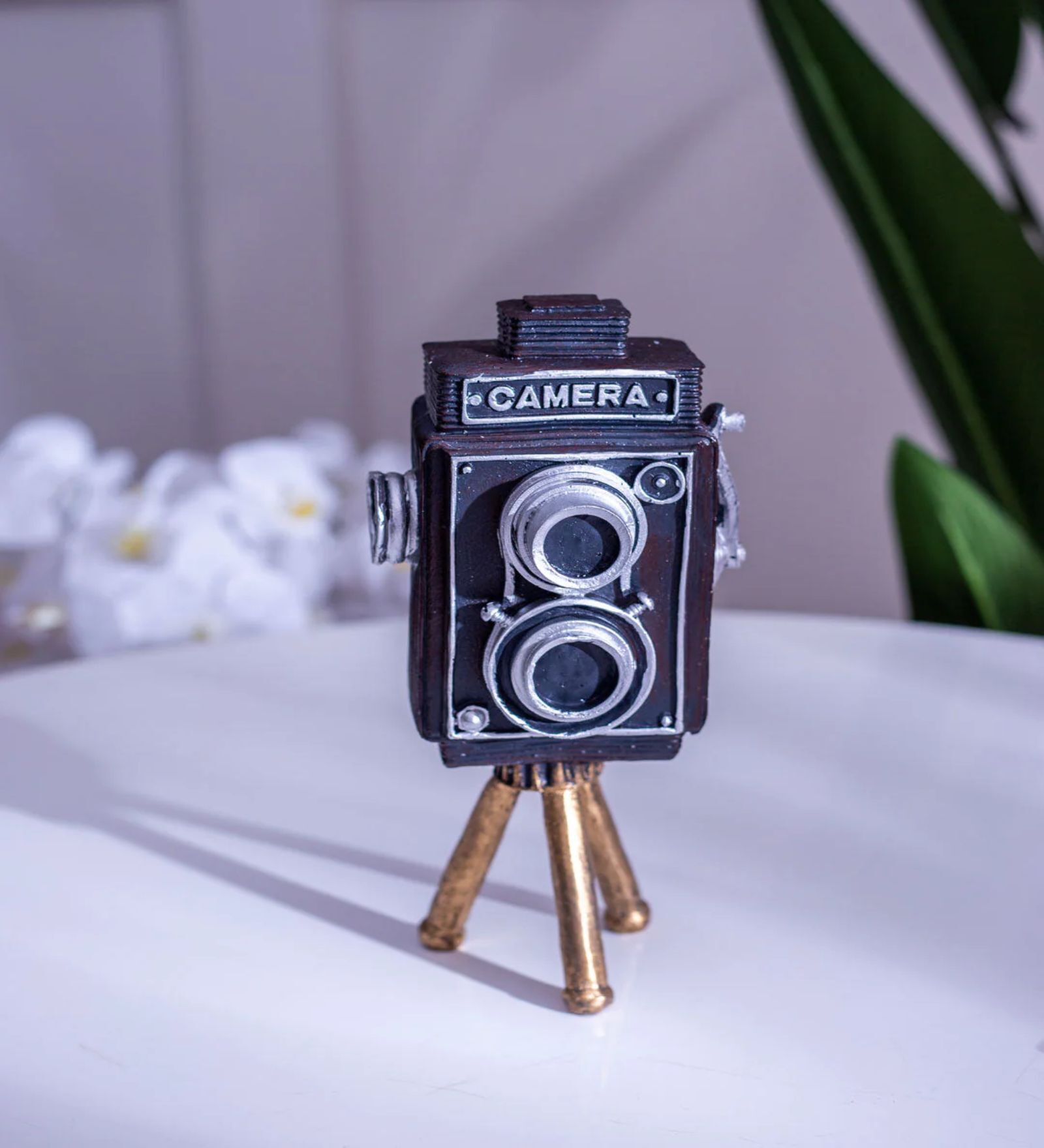 Retro Camera Multicolour Resin Showpieces