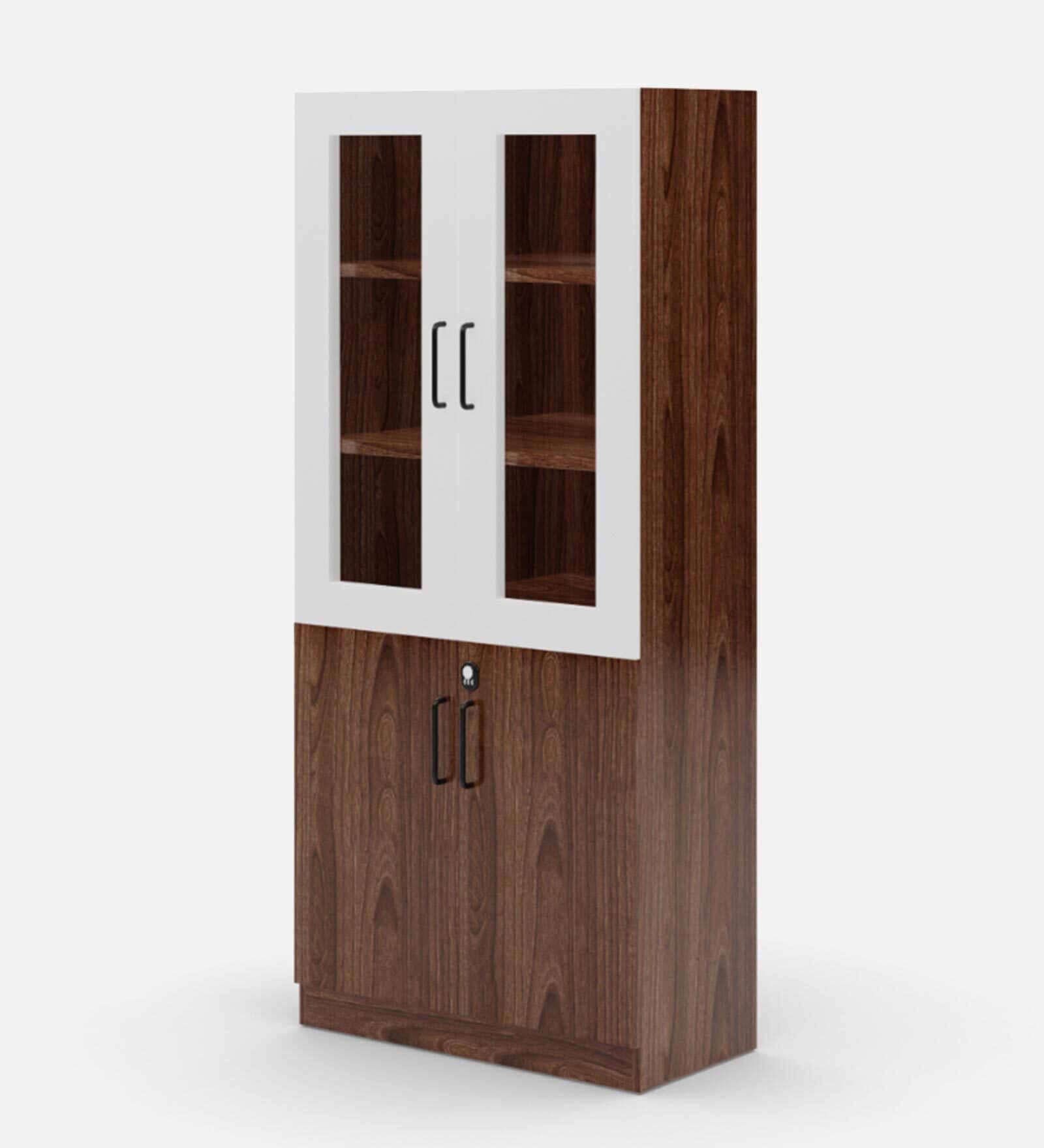 Reverie 2 Door Book Case in Brown Colour
