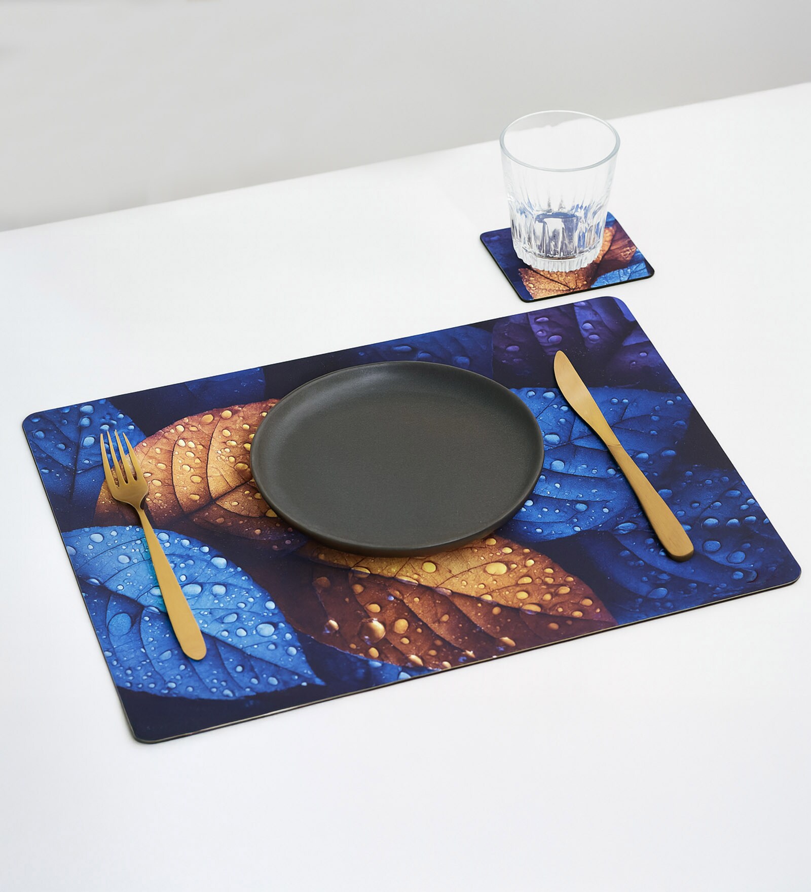Reversible PVC Placemats & Coasters Set of 6