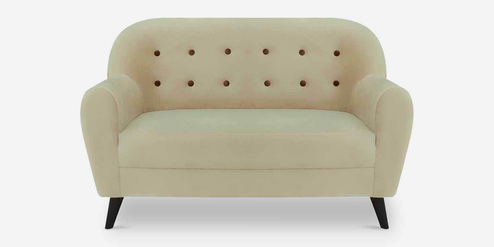 Rebecca Velvet 2 Seater Sofa in Beige Colour