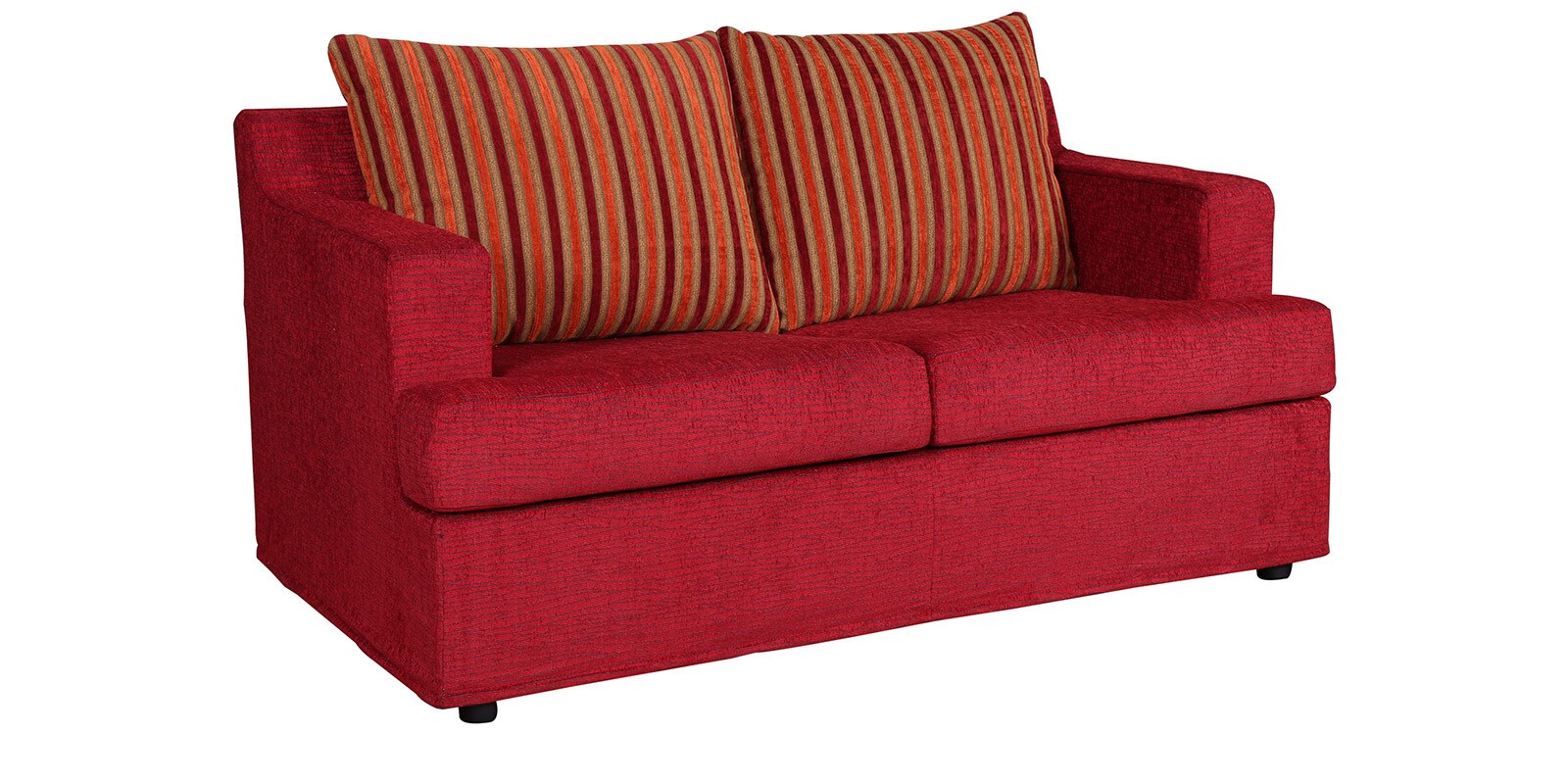 Buy Remo Two Seater Sofa cum Bed in Red Colour by KurlOn Online VIP