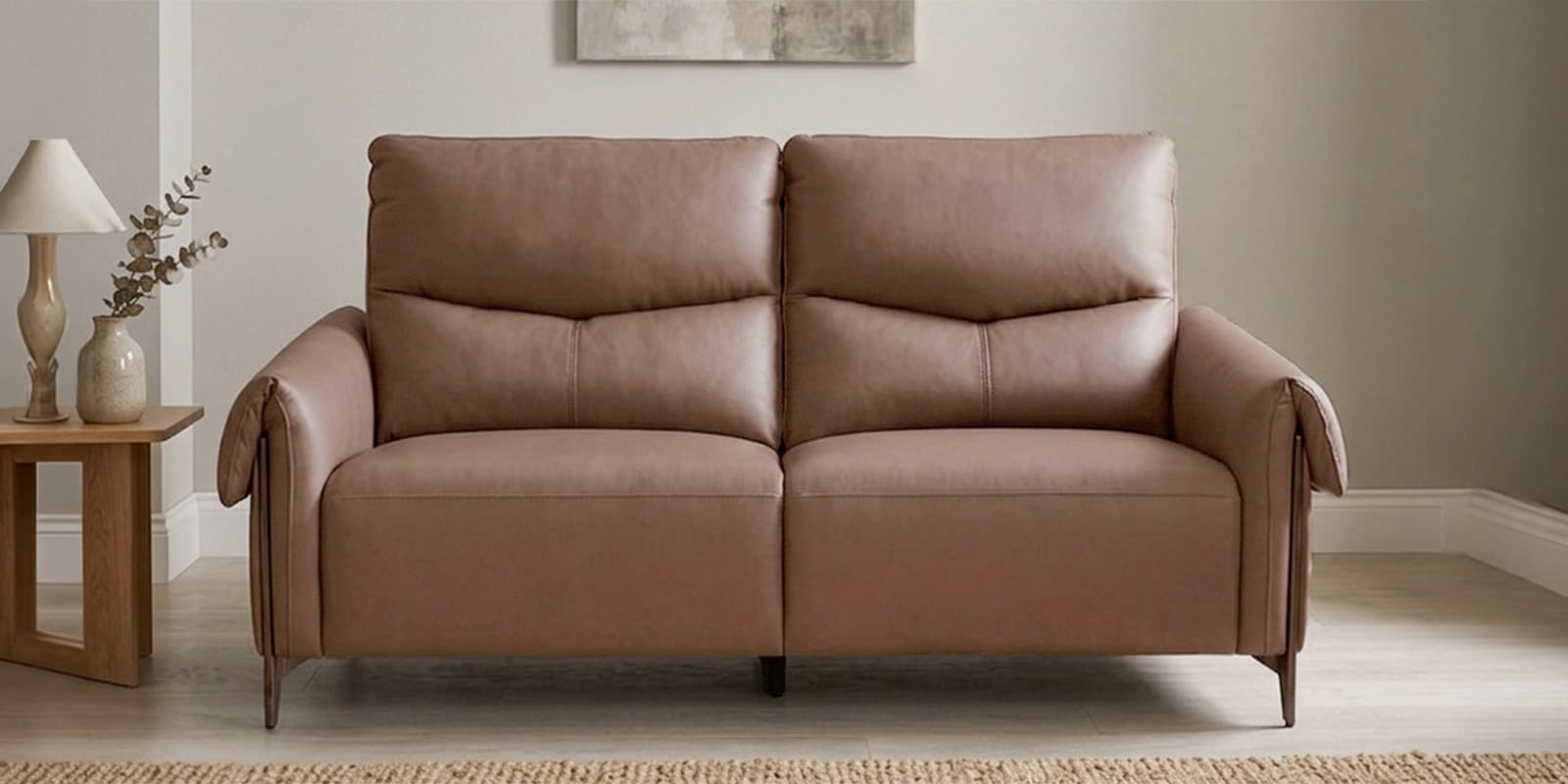 Revoli 2 Seater Sofa In Brown Color