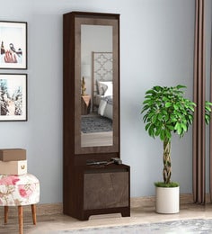 Regal Dressing Table in Walnut & Marble Finish