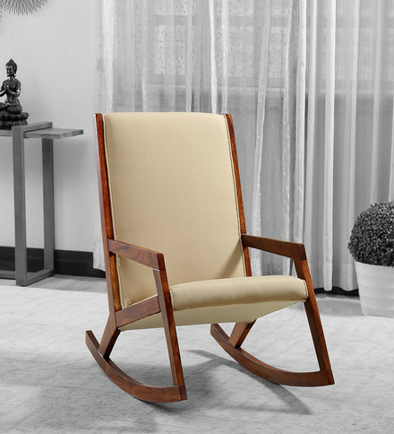 wooden rocking chair pepperfry