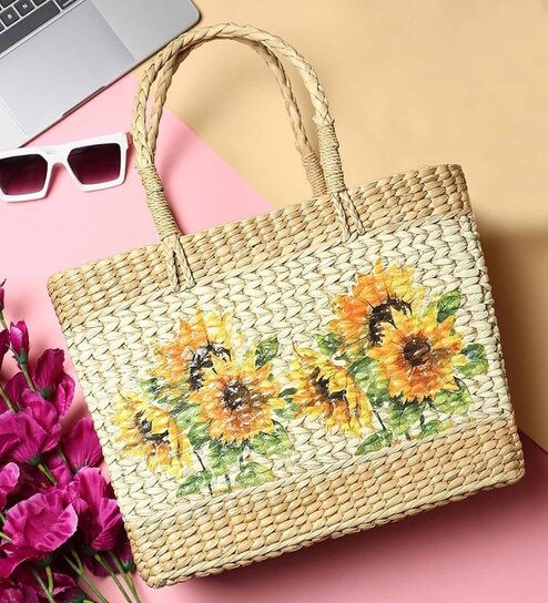 Rectangular Baskets/Decorative Storage Baskets, Perfect Alternatives To Wicker Storage Baskets. (Multi Color 3)(Sea Grass) (Design 01)