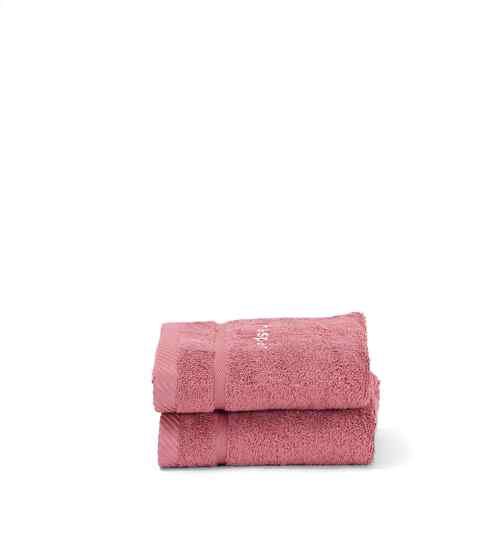 Red Bamboo Cotton Solid 650 GSM Hand Towel Set (2Pc)