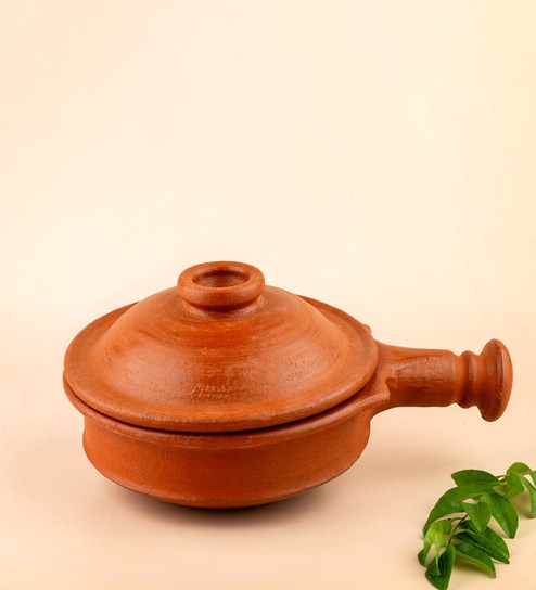 Red Clay Cooking Pot with Lid