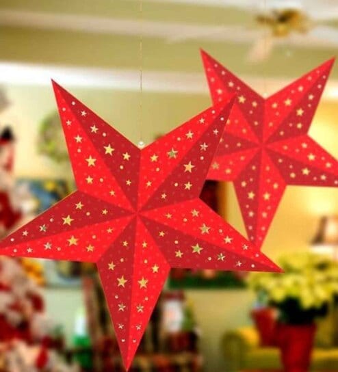 Red Paper Christmas Star