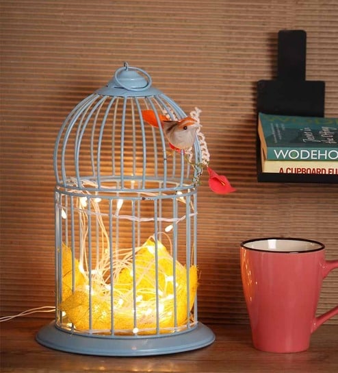 Buy Rednbrown Home Decor Blue Bird Cage Online Garden Decor