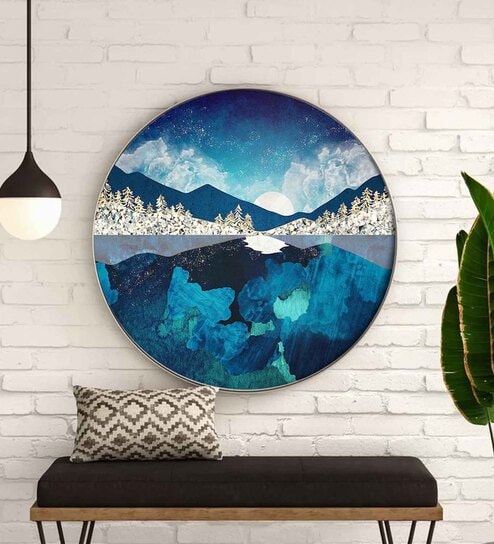 Reflection Rendezvous Canvas Art Prints In Blue By The Artment
