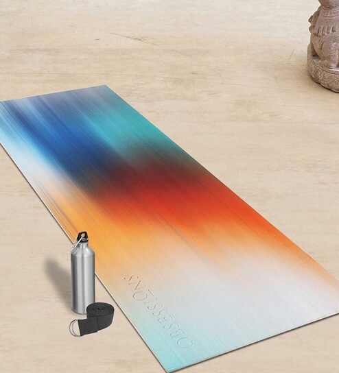 Multicolor PVC Anti Skid 5 ft x 2 ft Yoga Mat