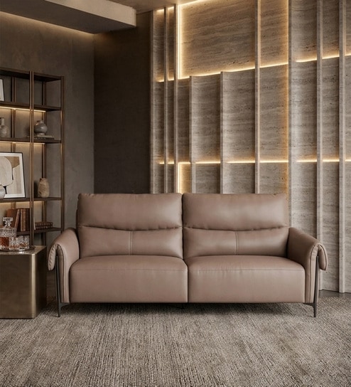 Revoli 3 Seater Sofa In Brown Color